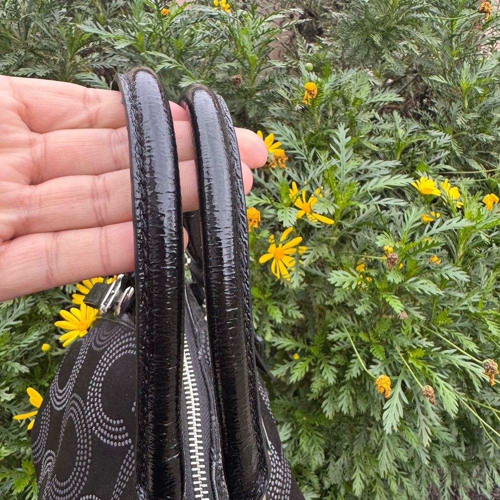Coach Madison Dotted Op Art Sophia Satchel - Picture 5 of 9